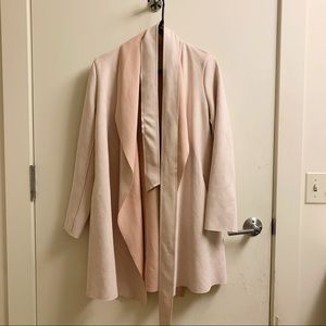 🤩brand new🤩light pink faux leather coat